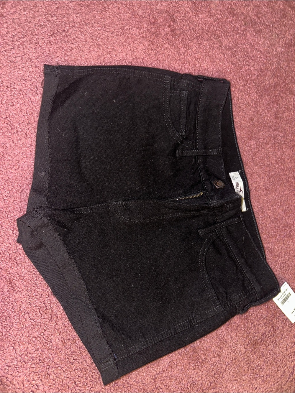 Hollister Black Jean Shorts